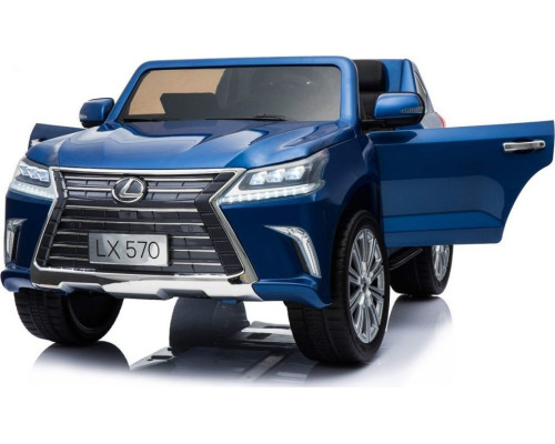 Дитяча акумуляторна машинка Lexus LX570 Синя