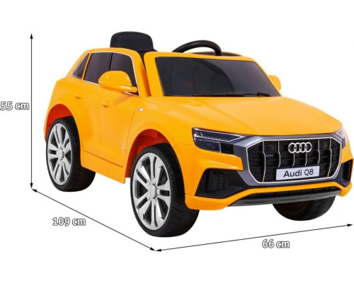 Дитяча акумуляторна машинка Audi Q8 Жовта