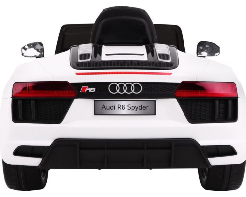 Дитяча акумуляторна машинка Audi R8 Spyder Біла