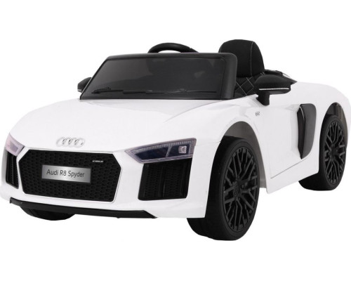 Дитяча акумуляторна машинка Audi R8 Spyder Біла