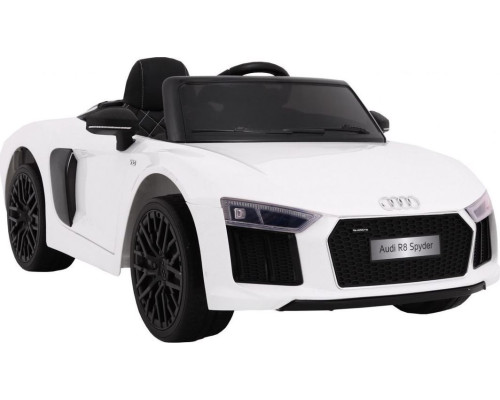 Дитяча акумуляторна машинка Audi R8 Spyder Біла