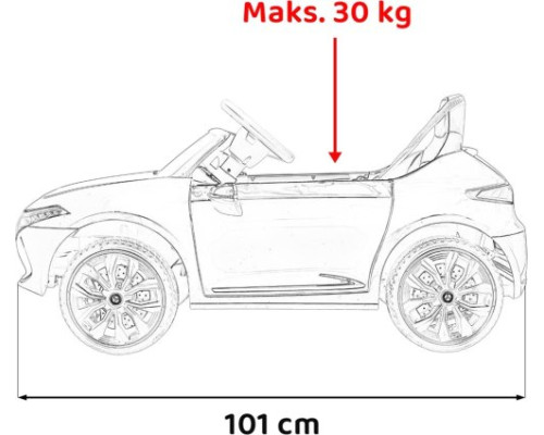 Дитяча акумуляторна машинка Mercedes Benz AMG EQA Чорна