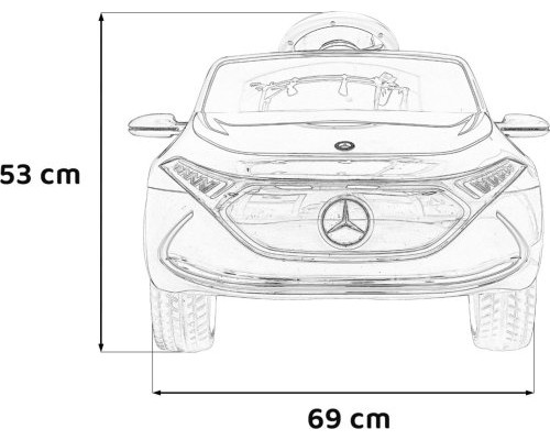 Дитяча акумуляторна машинка Mercedes Benz AMG EQA Чорна