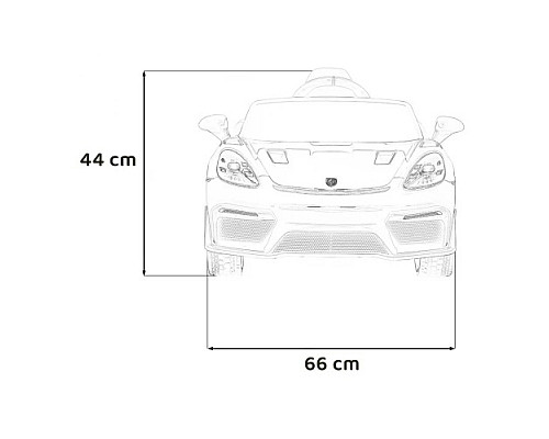 Дитяча акумуляторна машинка Porsche 718 Червона Дитяча акумуляторна машинка Porsche 718 Червона