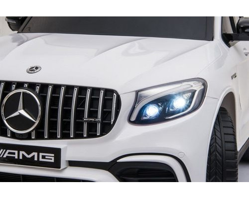 Дитяча акумуляторна машинка Mercedes Benz GLC63S Біла