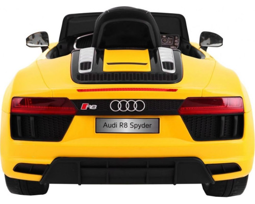 Дитяча акумуляторна машинка Audi R8 Spyder Жовта