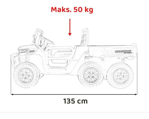 Дитяча акумуляторна машинка фермерська Speed 900 Чорна