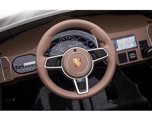 Дитяча акумуляторна машинка Porsche Cayenne S Чорна Дитяча акумуляторна машинка Porsche Cayenne S Чорна