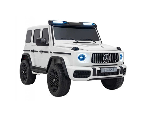 Дитяча акумуляторна машинка Mercedes Benz G63 AMG XXL MP4 Біла