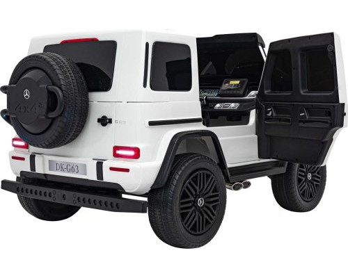 Дитяча акумуляторна машинка Mercedes Benz G63 AMG XXL MP4 Біла