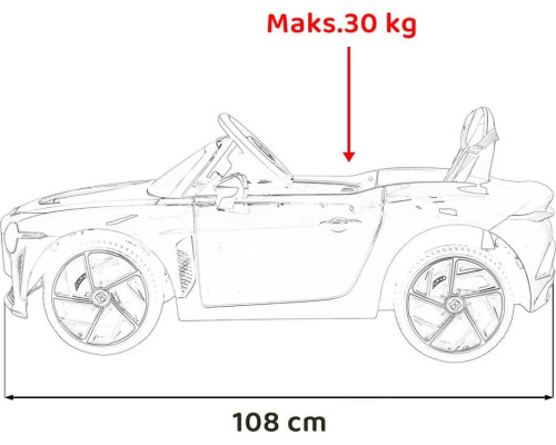 Дитячий акумуляторний автомобіль Bentley Bacalar