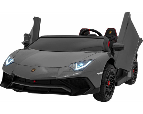 Дитяча акумуляторна машинка Lamborghini Aventador SV Сіра