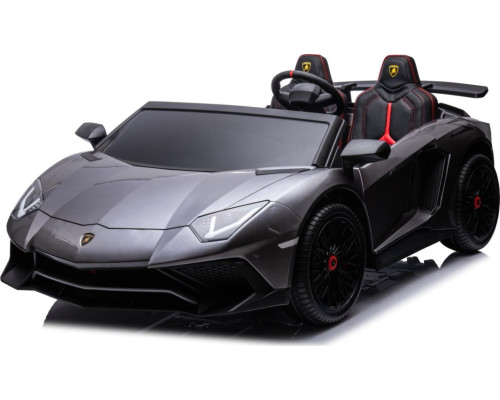 Дитяча акумуляторна машинка Lamborghini Aventador SV Сіра