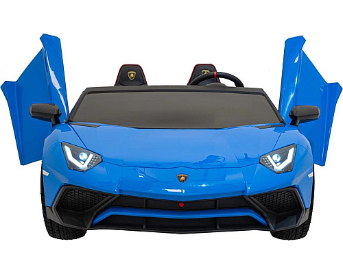 Дитяча акумуляторна машинка Lamborghini Aventador SV Синя Дитяча акумуляторна машинка Lamborghini Aventador SV Синя