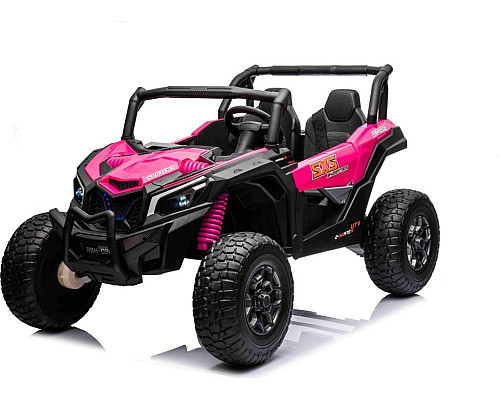 Дитяча акумуляторна машинка баггі UTV X3 Off-Road рожева Дитяча акумуляторна машинка баггі UTV X3 Off-Road рожева