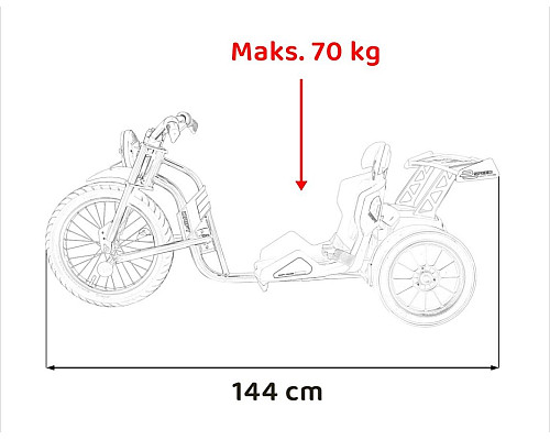 Дитяча акумуляторна машинка DRIFT BIKE 21 Червона