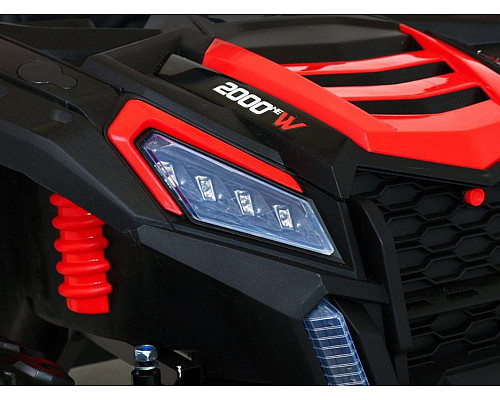 Дитяча акумуляторна машинка Баггі Strong Racing ATV для 2 дітей Червона Дитяча акумуляторна машинка Баггі Strong Racing ATV для 2 дітей Червона