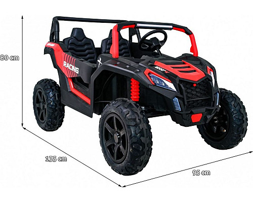 Дитяча акумуляторна машинка Баггі Strong Racing ATV для 2 дітей Червона Дитяча акумуляторна машинка Баггі Strong Racing ATV для 2 дітей Червона