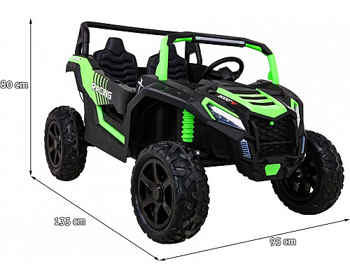 Дитяча акумуляторна машинка Баггі Strong Racing ATV для 2 дітей Зелена Дитяча акумуляторна машинка Баггі Strong Racing ATV для 2 дітей Зелена