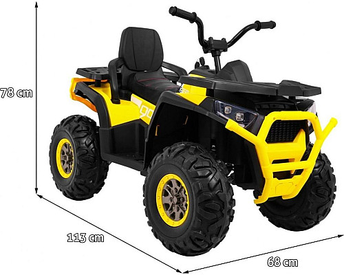 Дитячий акумуляторний квадроцикл Quad ATV Desert Жовтий Дитячий акумуляторний квадроцикл Quad ATV Desert Жовтий