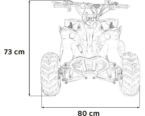 Дитячий акумуляторний квадроцикл RENEGADE HIPERFECT 110CC Зелений Дитячий акумуляторний квадроцикл RENEGADE HIPERFECT 110CC Зелений