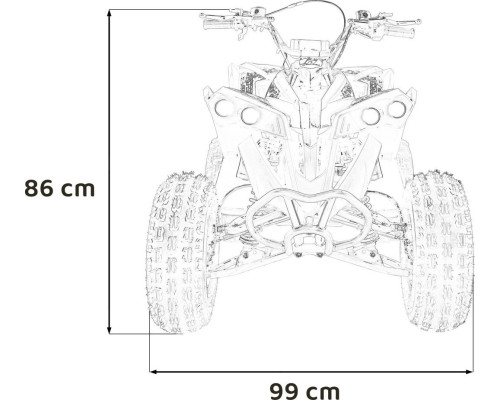 Дитячий акумуляторний квадроцикл RENEGADE HIPERFECT 125CC Червоний Дитячий акумуляторний квадроцикл RENEGADE HIPERFECT 125CC Червоний