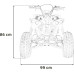 Дитячий акумуляторний квадроцикл RENEGADE HIPERFECT 125CC Червоний