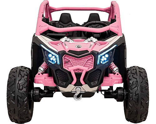 Дитяча акумуляторна машинка Баггі Maverick Turbo RR Рожева
