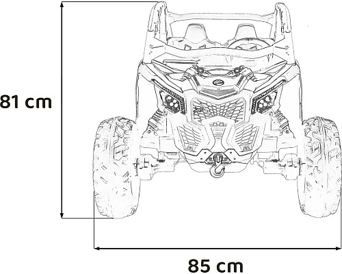 Дитяча акумуляторна машинка Баггі Maverick Turbo RR Рожева