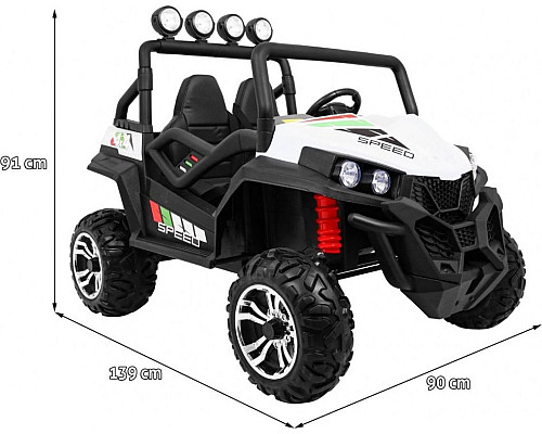 Дитячий акумуляторний баггі Grand Buggy Strong Lift. Білий