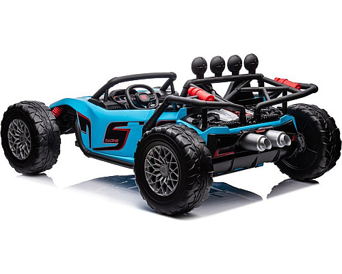 Дитяча акумуляторна машинка Buggy Racing 5 синя