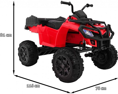 Дитячий акумуляторний квадроцикл Quad XL ATV 2.4GHz Червоний