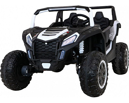 Дитяча акумуляторна машинка Баггі Strong Racing ATV для 2 дітей Біла Дитяча акумуляторна машинка Баггі Strong Racing ATV для 2 дітей Біла