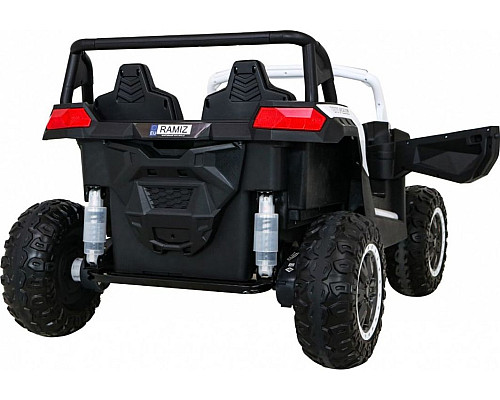 Дитяча акумуляторна машинка Баггі Strong Racing ATV для 2 дітей Біла Дитяча акумуляторна машинка Баггі Strong Racing ATV для 2 дітей Біла
