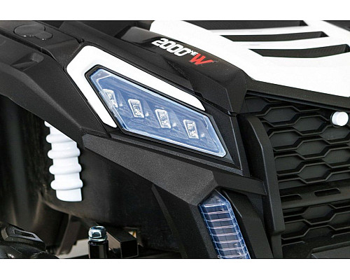 Дитяча акумуляторна машинка Баггі Strong Racing ATV для 2 дітей Біла Дитяча акумуляторна машинка Баггі Strong Racing ATV для 2 дітей Біла