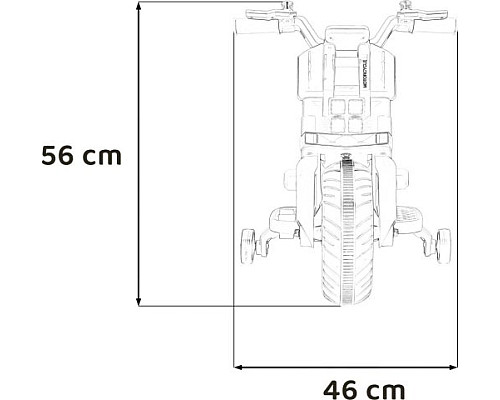 Дитячий акумуляторний мотоцикл Motorek Future 88 Білий Дитячий акумуляторний мотоцикл Motorek Future 88 Білий