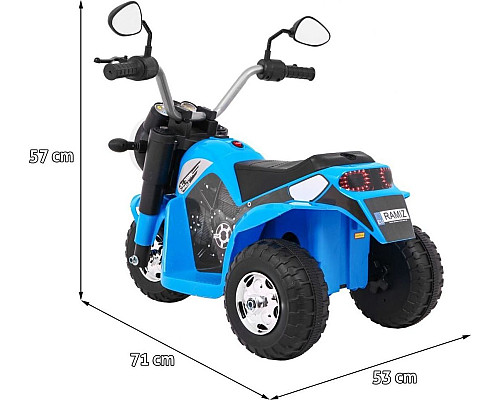Дитячий акумуляторний мотоцикл RAMIZ MiniBike блакитний