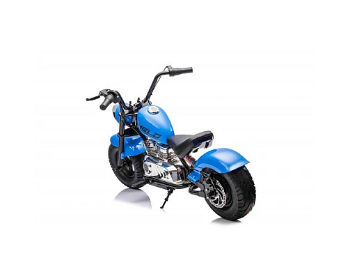Дитячий акумуляторний мотоцикл Chopper Warrior Синій