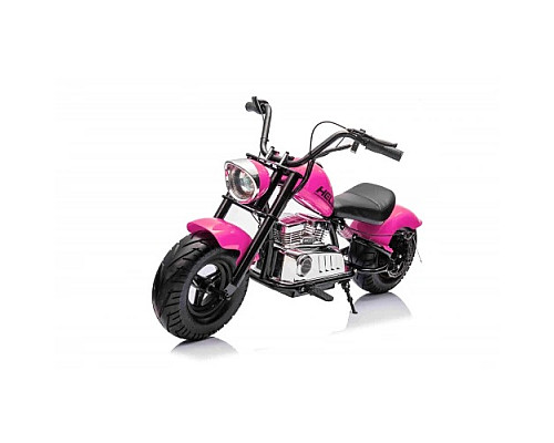 Дитячий акумуляторний мотоцикл Chopper Warrior Рожевий