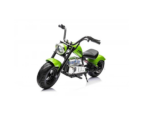 Дитячий акумуляторний мотоцикл Chopper Warrior Зелений