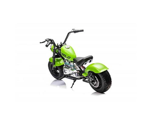 Дитячий акумуляторний мотоцикл Chopper Warrior Зелений
