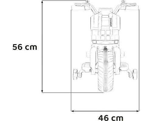 Дитячий акумуляторний мотоцикл Motorek Future 88 Чорний