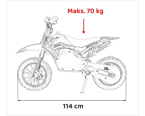 Дитячий акумуляторний мотоцикл RENEGADE 50R Синій