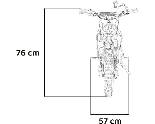 Дитячий акумуляторний мотоцикл RENEGADE 50R Червоний Дитячий акумуляторний мотоцикл RENEGADE 50R Червоний