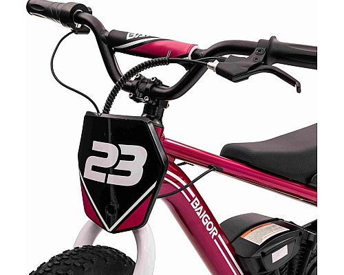 Дитячий акумуляторний мотоцикл BAIGOR 23 PRO Рожевий