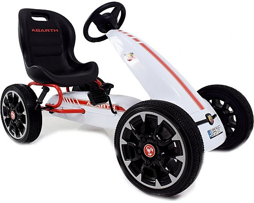 Дитячий педальний картинг ABARTH Білий Дитячий педальний картинг ABARTH Білий