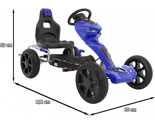 Дитячий педальний картинг Grand Ride 3+Синій Дитячий педальний картинг Grand Ride 3+Синій