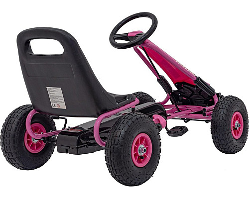 Дитячий педальний картинг AIR PerHour рожевий