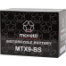 Гелевий акумулятор для мотоцикла Blow 12v 8ah mtx9-bs moretti