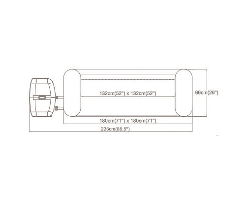 Джакузі-SPA надувне Bestway 6001F SPA Lay‑Z Hollywood 6‑місне